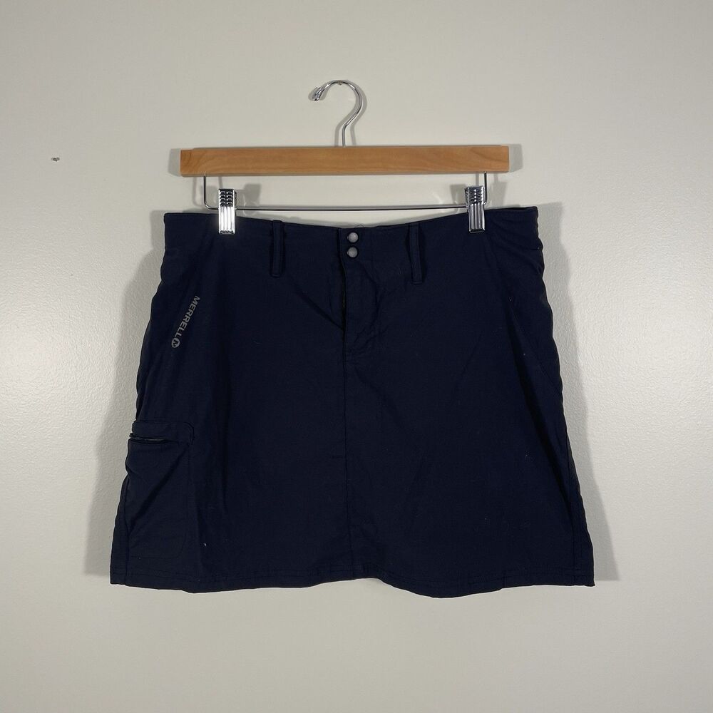 Merrell Opti-Wick Hiking Outdoor Skirt Skort Gorpcore Black UPF 50+ Size 10